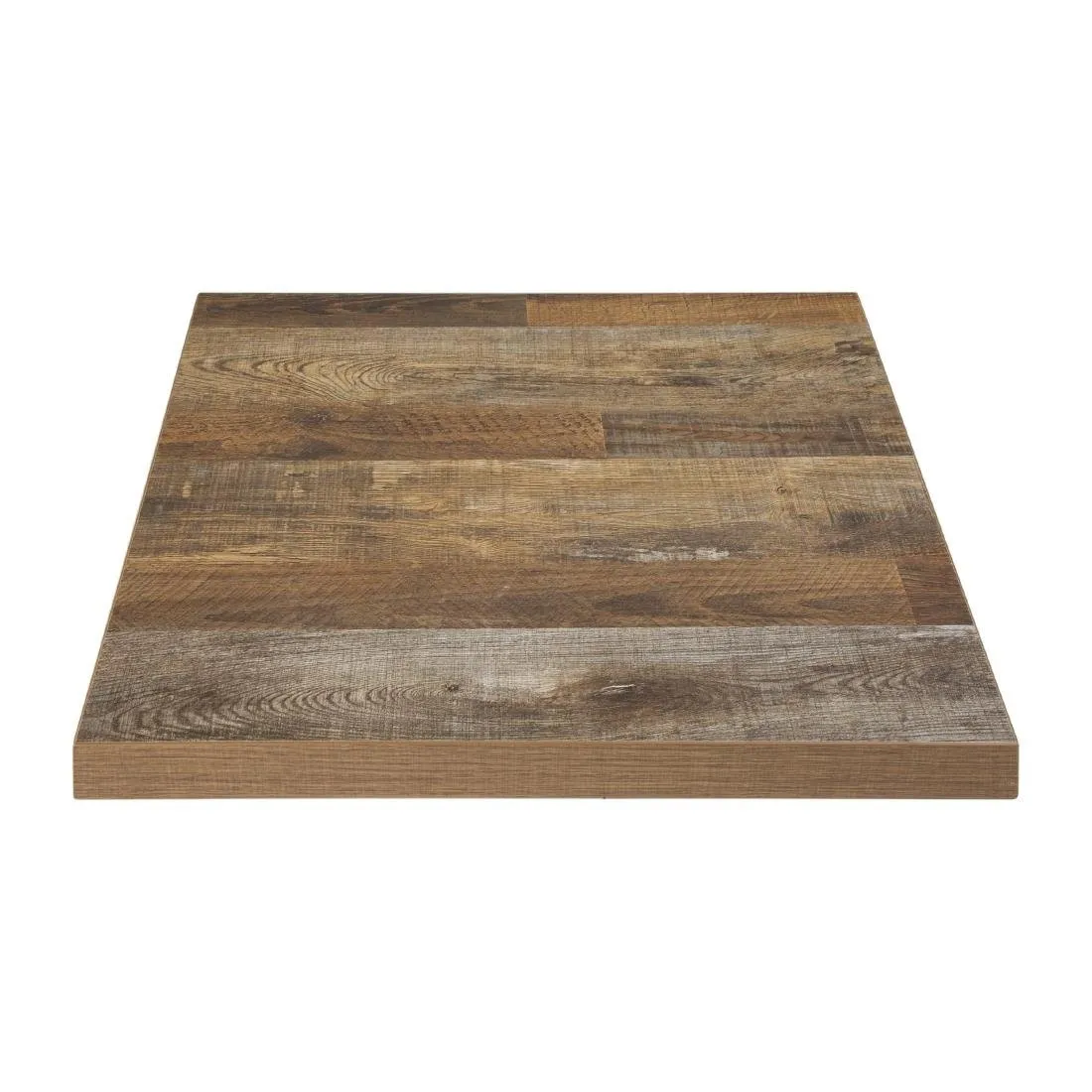 Tabuleiro de Mesa Quadrado Efeito Madeira Envelhecida - 600 x 600mm