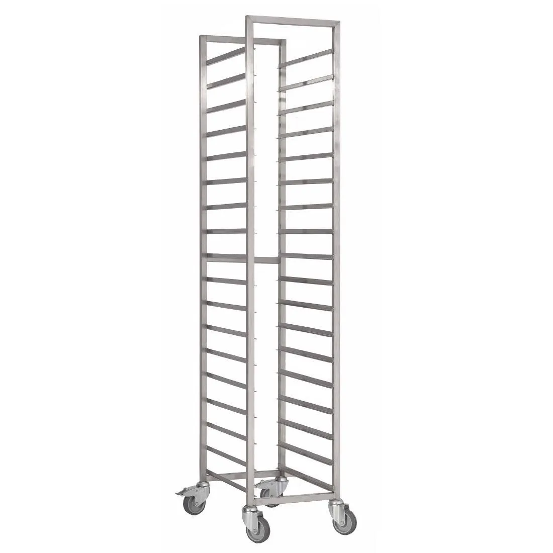 Carrinho deslizante em aço inoxidável - 600 x 400mm - 18 níveis