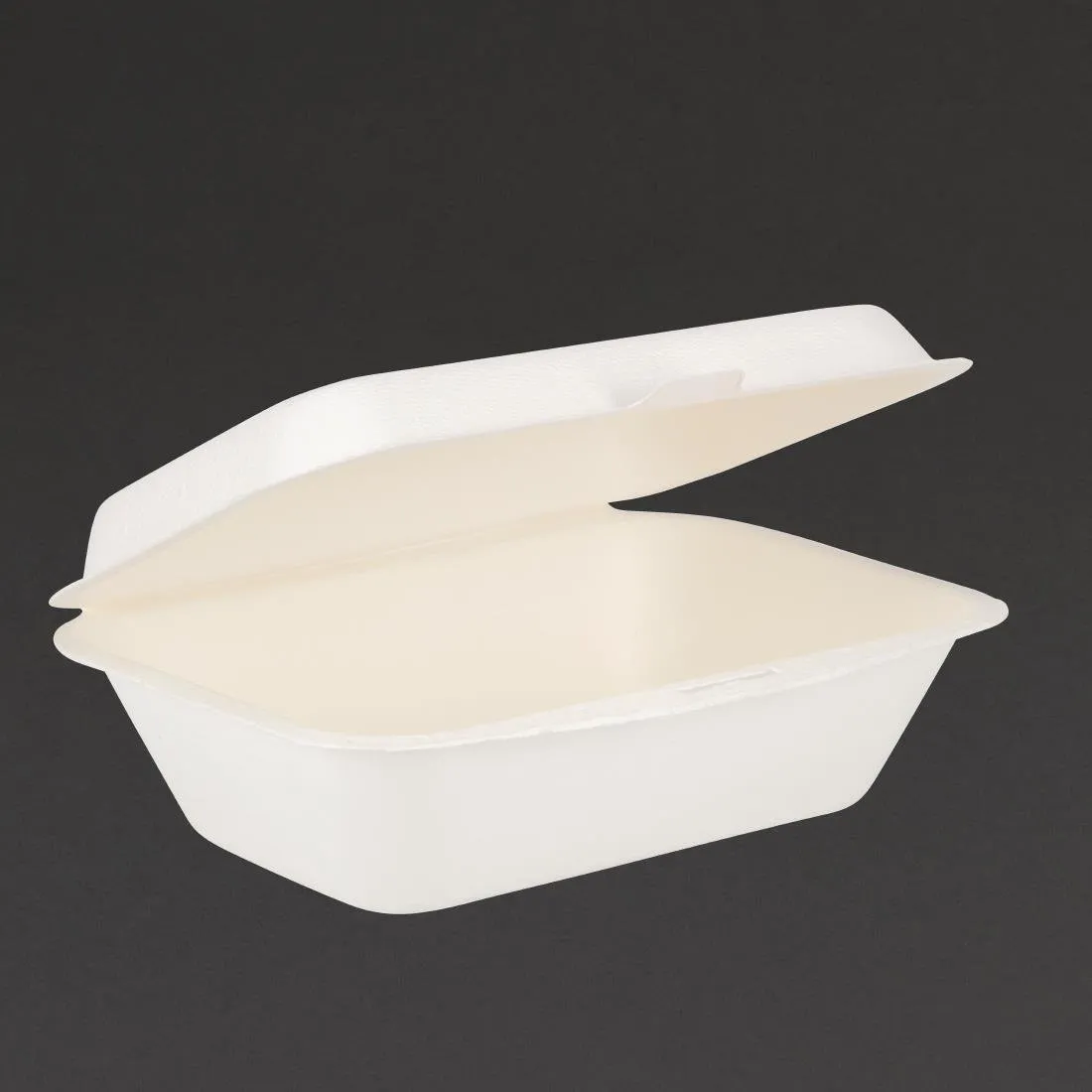 Barquetes com dobradiça de bagaço compostáveis - 500 ml - Conjunto de 250
