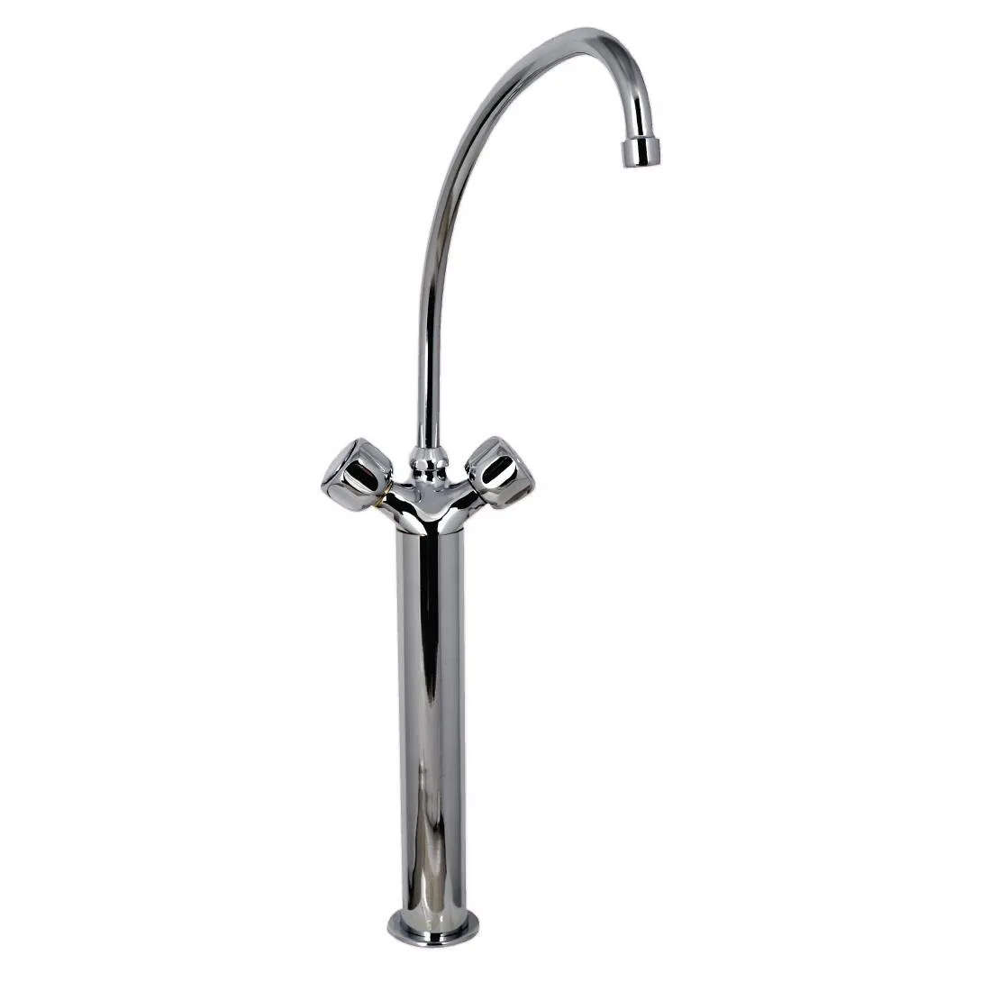 Misturador Monocomando Monotrou Modelo Pesado 3/4" Com 2 Torneiras Na Coluna - L 300 mm