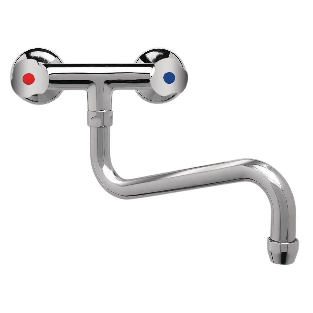 Misturador de Torneira Bitrou Modelo Pesado 3/4" Montagem na Parede Coluna Baixa - L 250 mm