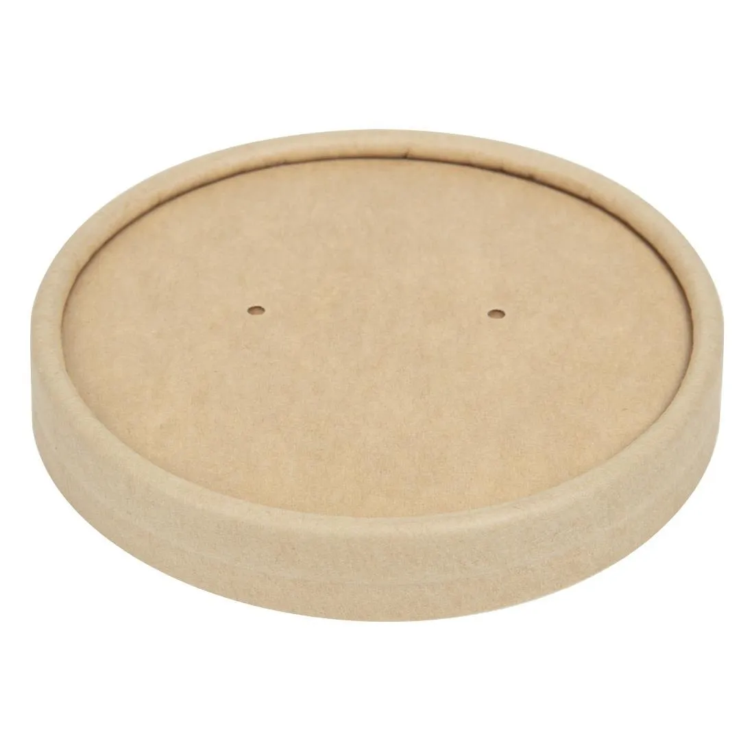 Tampas para Tigelas de Sopa Kraft Micro-ondas Recicláveis 225ml e 350ml - Lote de 500