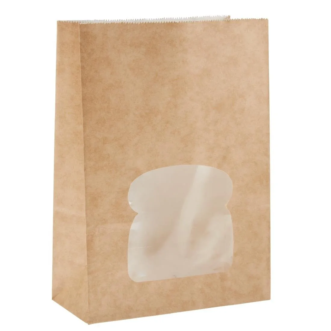 Sacolas de sanduíche de papel kraft reciclável preto com janela - Conjunto de 250