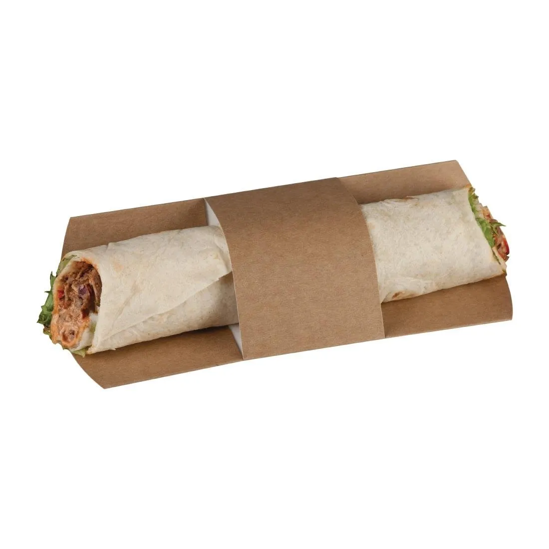 Estojos de Tortilla Kraft Compostáveis - Pacote com 1000