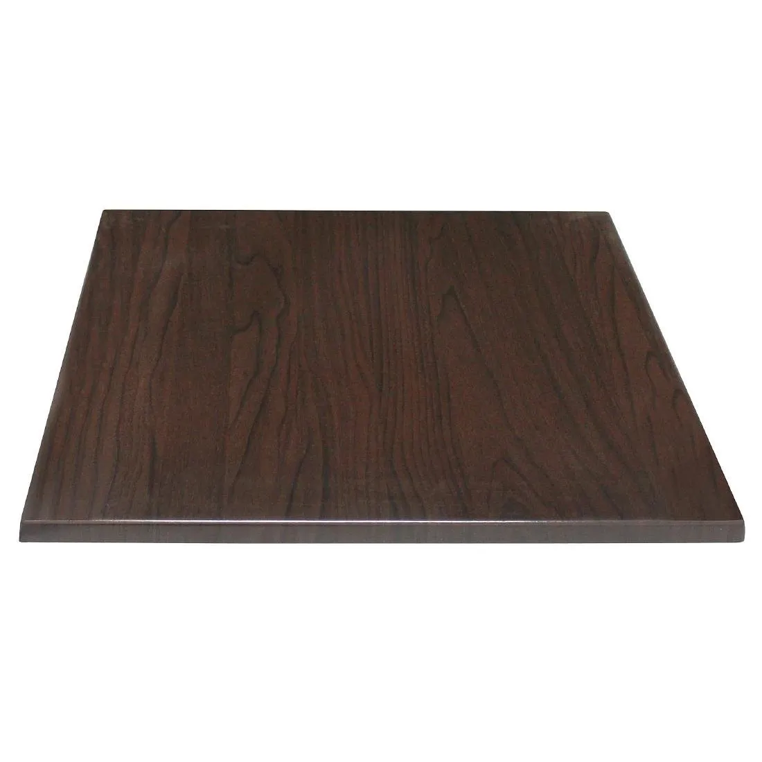 Tampo de mesa quadrado marrom escuro - L 700mm