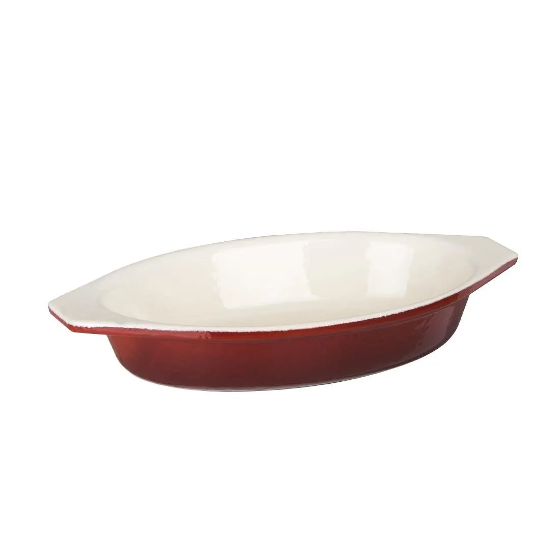 Prato de Gratinado Oval Vermelho - 650ml