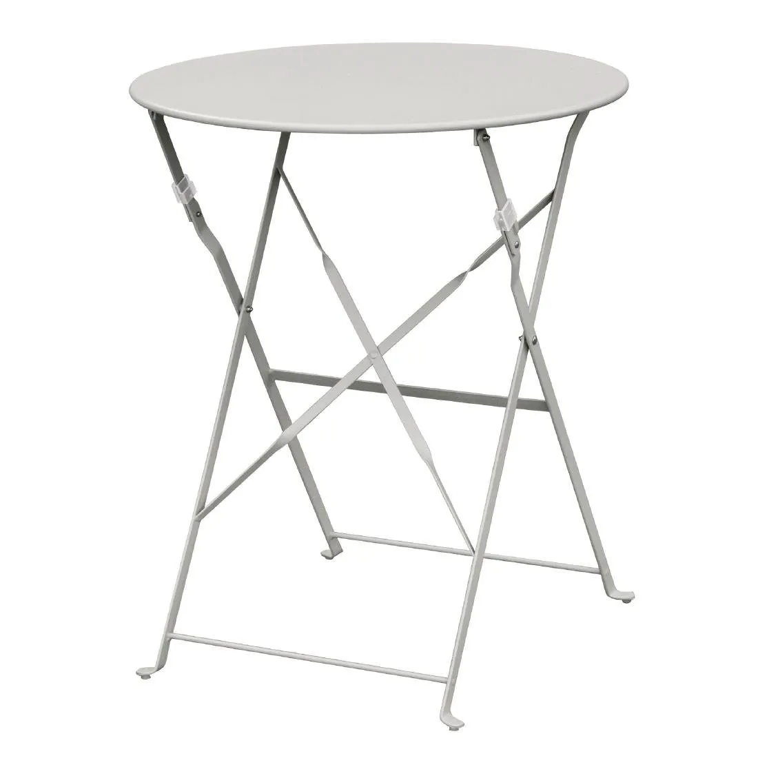 Mesa de terraço em aço - cinza