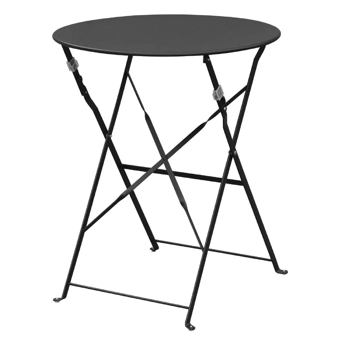 Mesa de terraço em aço - preta