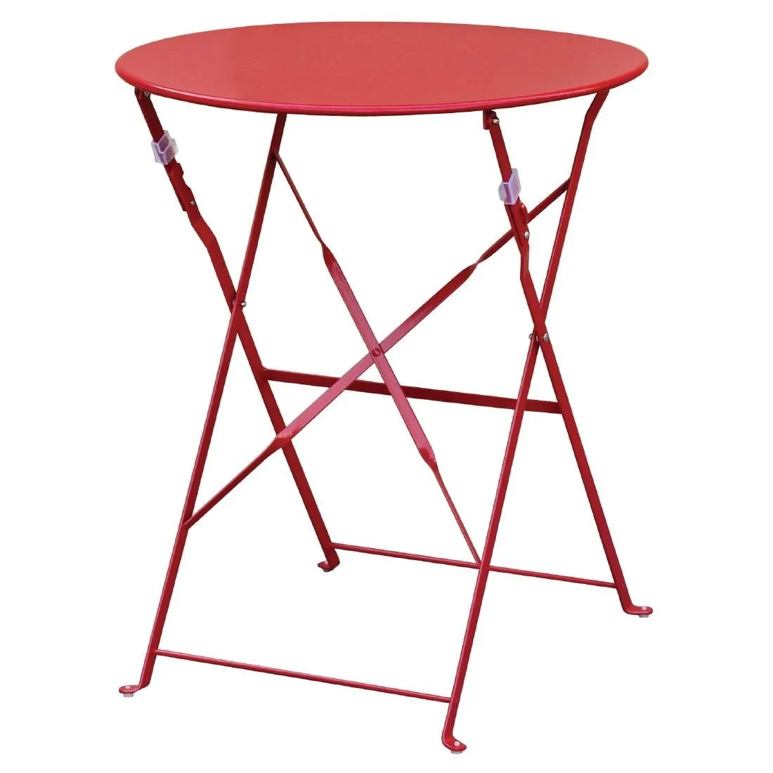 Mesa de terraço em aço - Vermelho