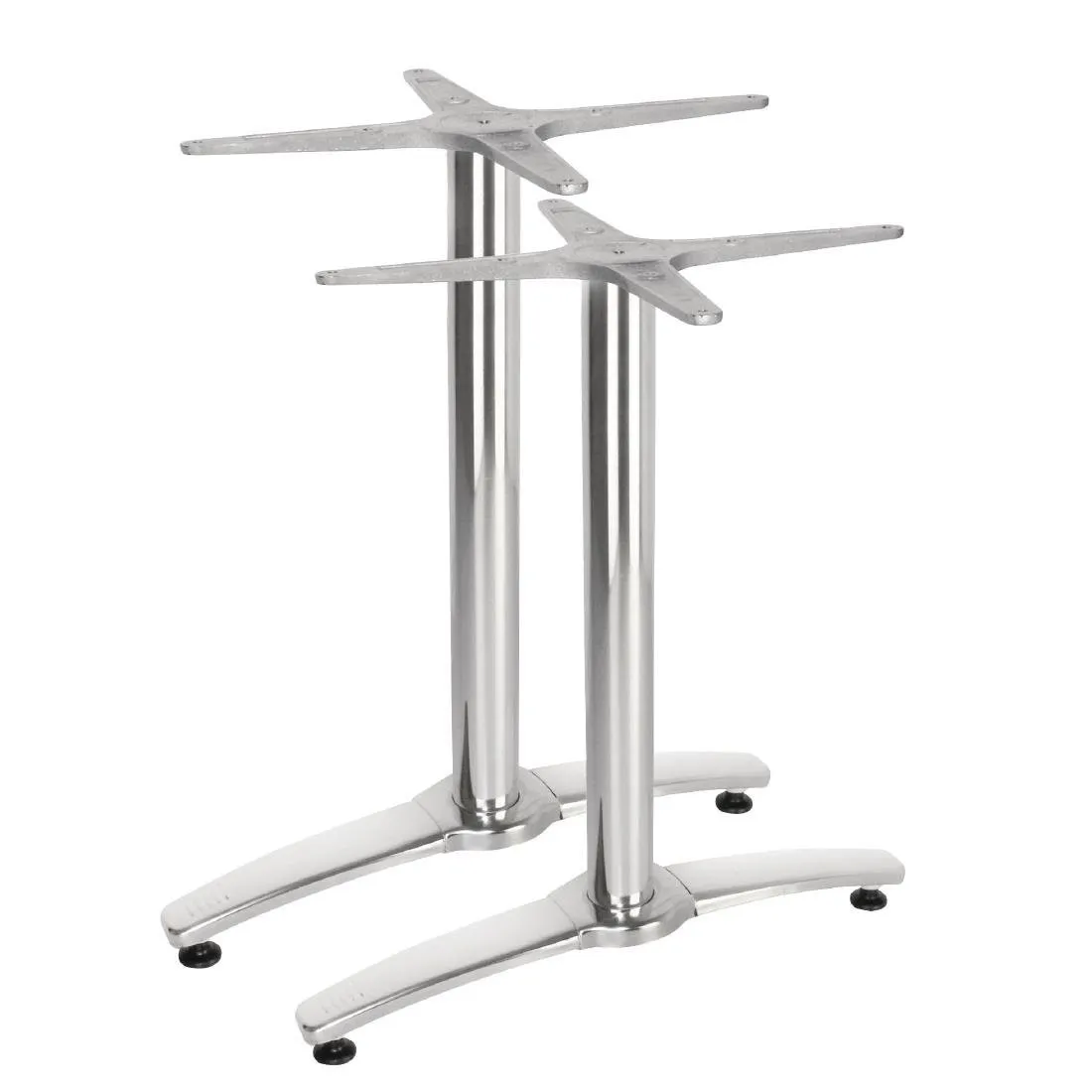 Pé de Mesa Duplo em Alumínio - Conjunto de 2