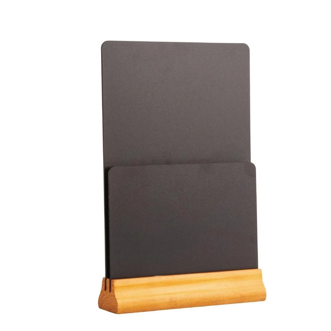 Cavalete de mesa de ardósia de dupla face