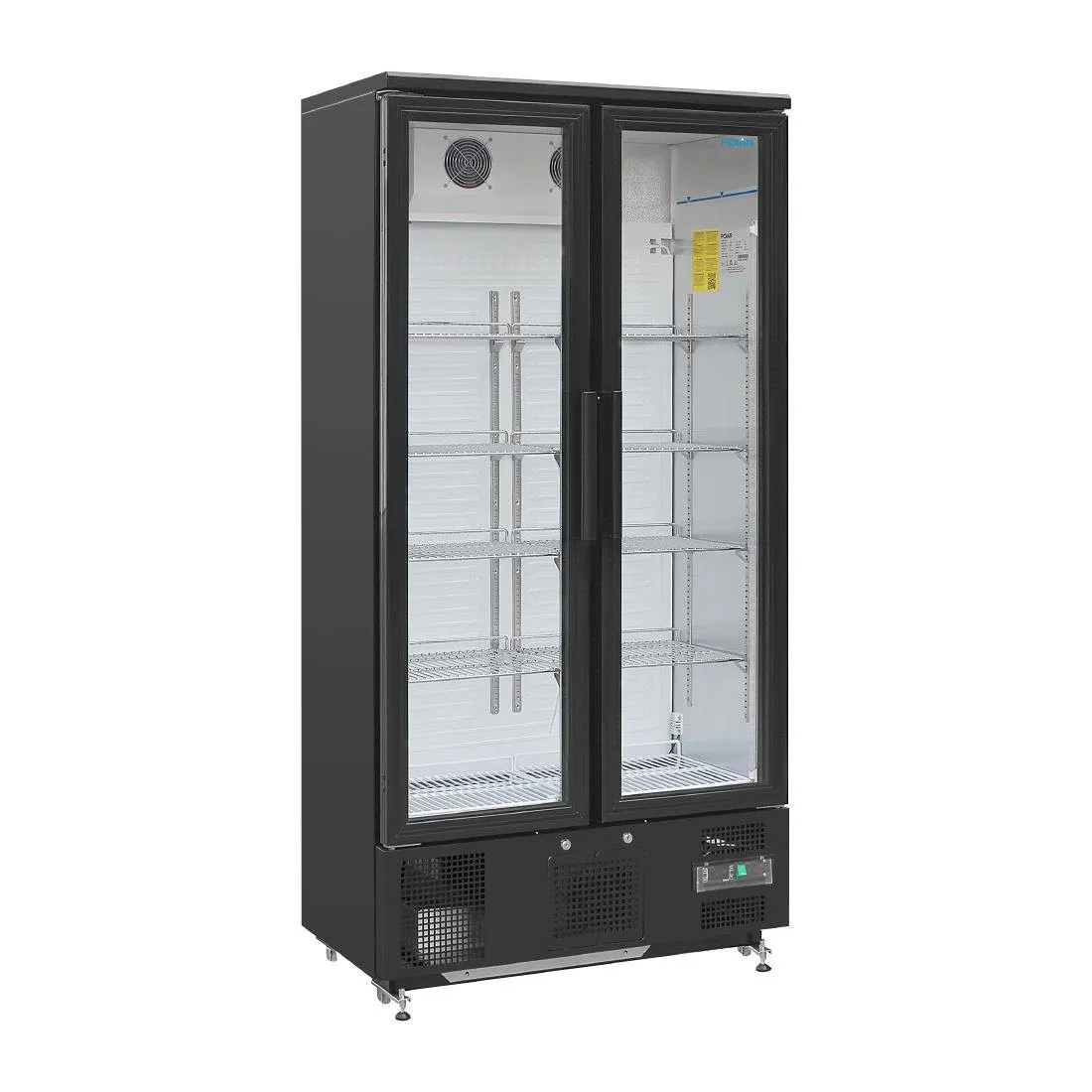 Frigorífico de Bar Traseiro - 2 Portas de Vidro Batentes - 490 L
