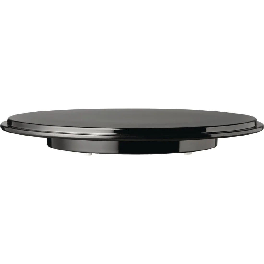 Prato Para Bolo Em Melamina Pura Preto - Ø310Mm