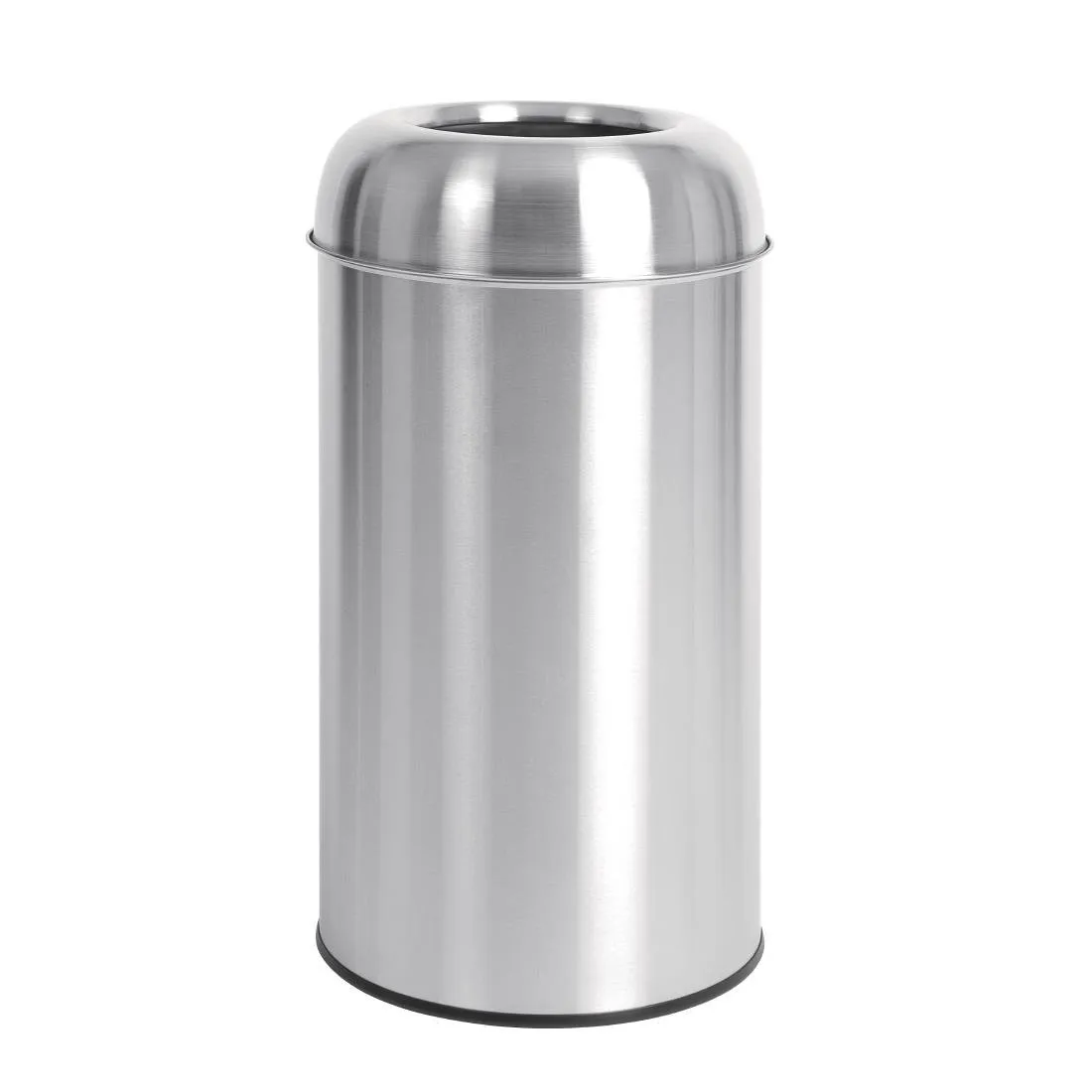 Caixote do lixo Dome em Aço Inoxidável Aberto - 40L