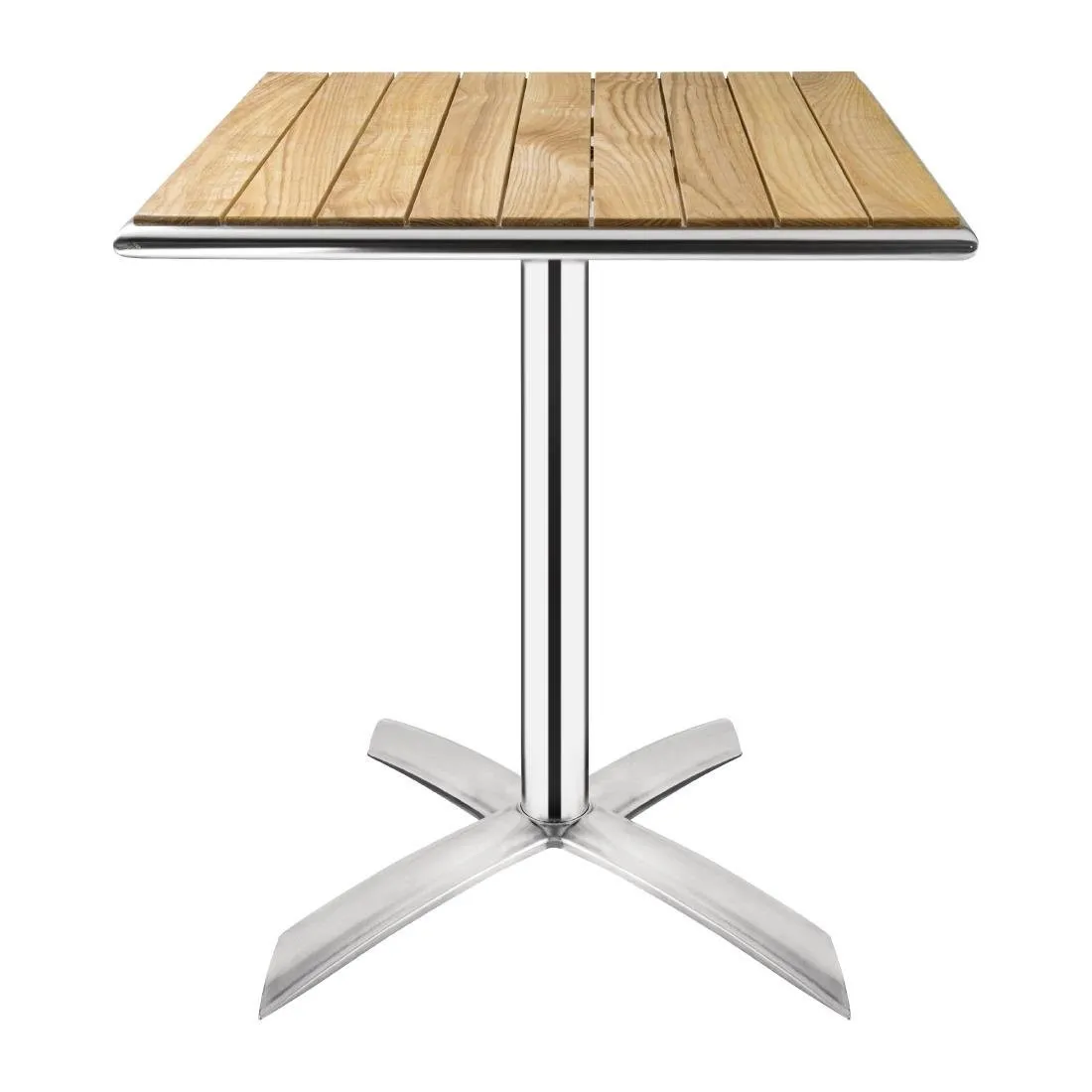 Mesa Bistrô Quadrada com Tampo Basculante Freixo - 600 mm