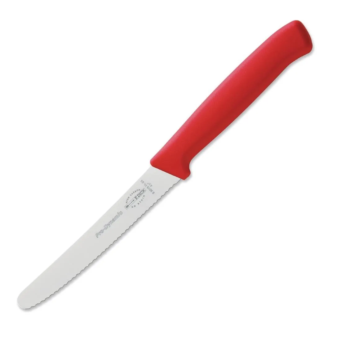 Faca Universal Serrilhada Pro Dynamic Vermelha - L 110mm
