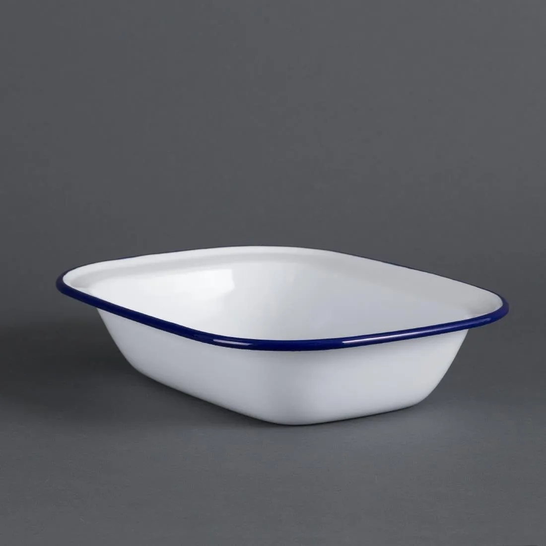 Prato de Serviço em Aço Esmaltado 280X190X55mm - Conjunto de 6