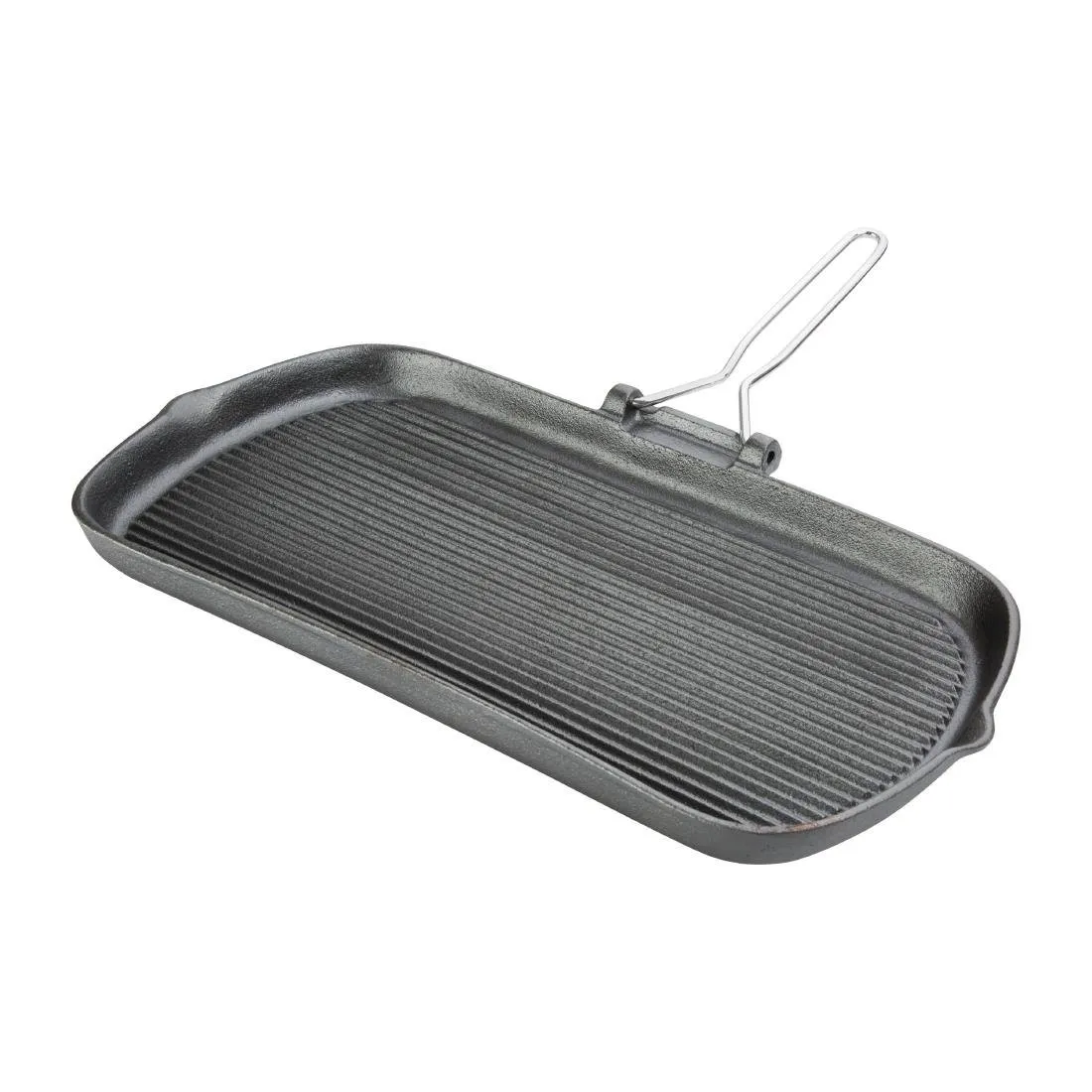 Frigideira grelhadora em ferro fundido - L 225 x P 380mm