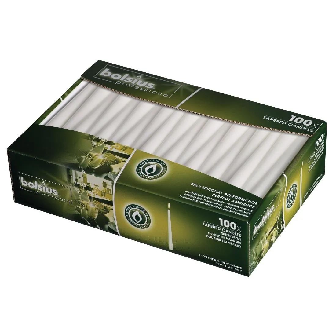 Velas Cônicas 254 mm Brancas