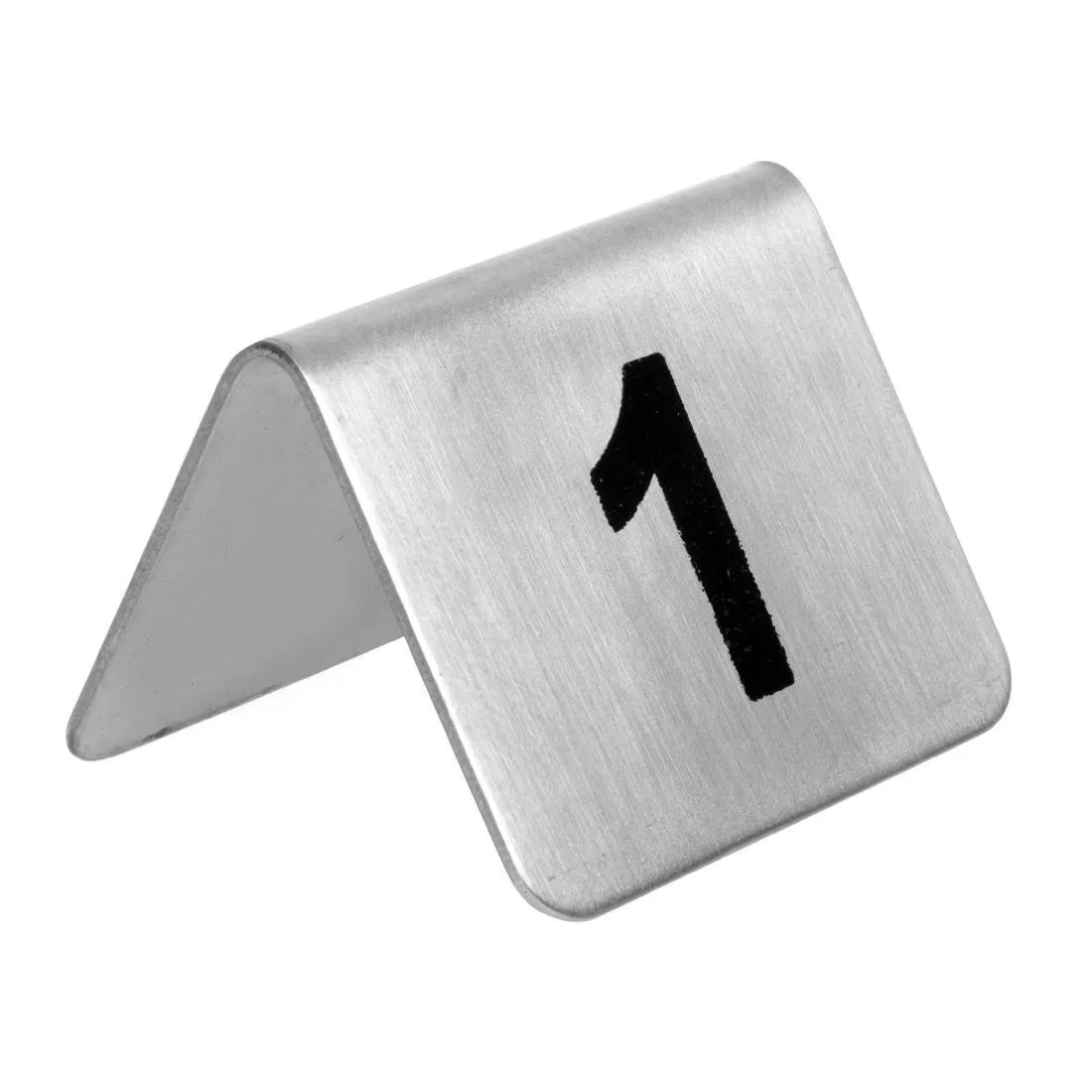 Números de Mesa em Aço Inoxidável 1 a 10