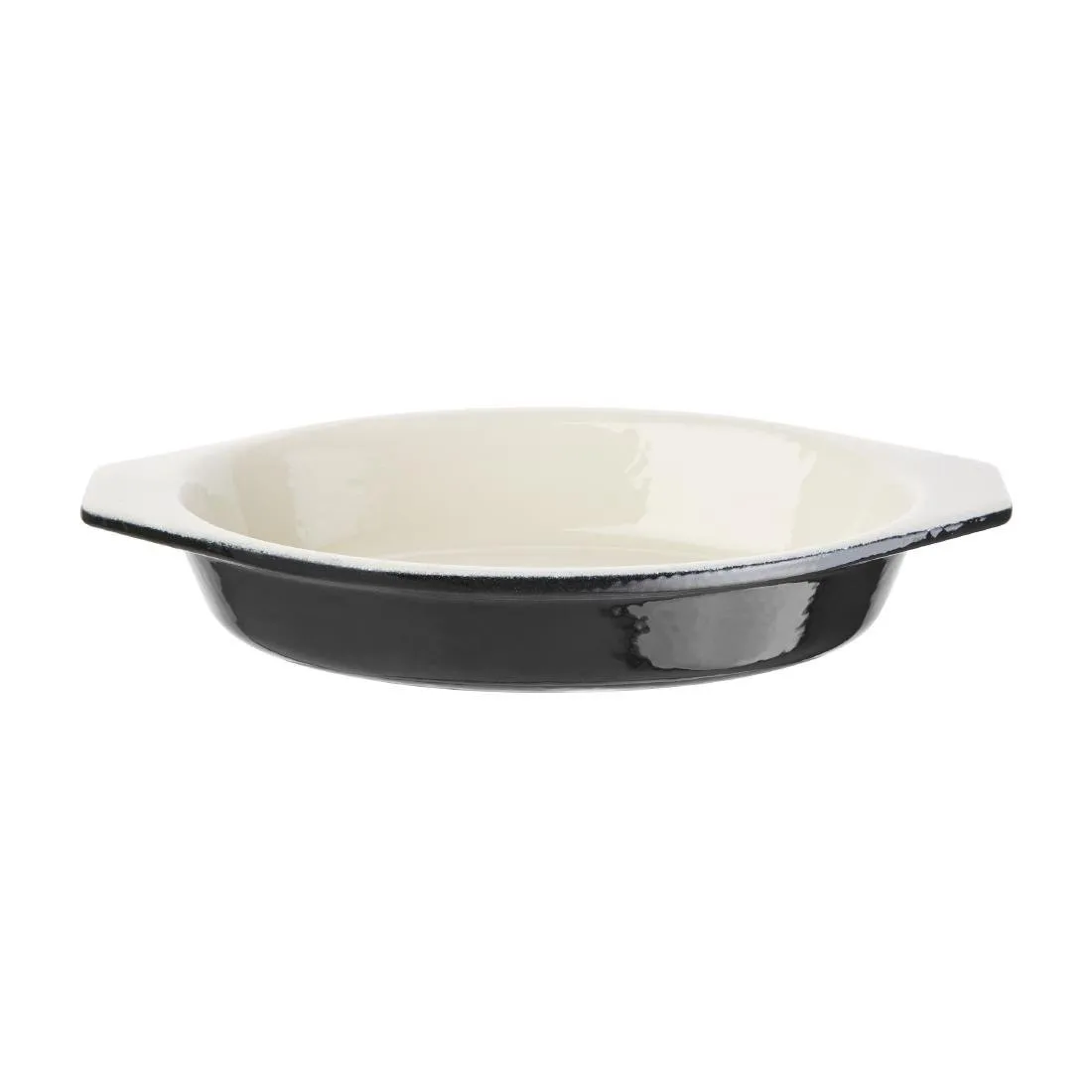 Prato de Gratinado Oval Preto - 650 ml