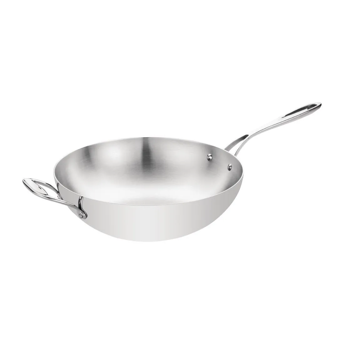 Wok Triplo Espessura Com Fundo Plano