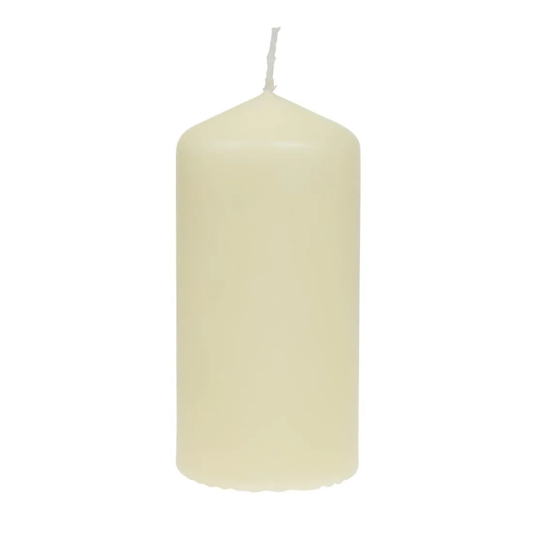 Velas Altas Cilíndricas Marfim 120 mm - Conjunto de 12