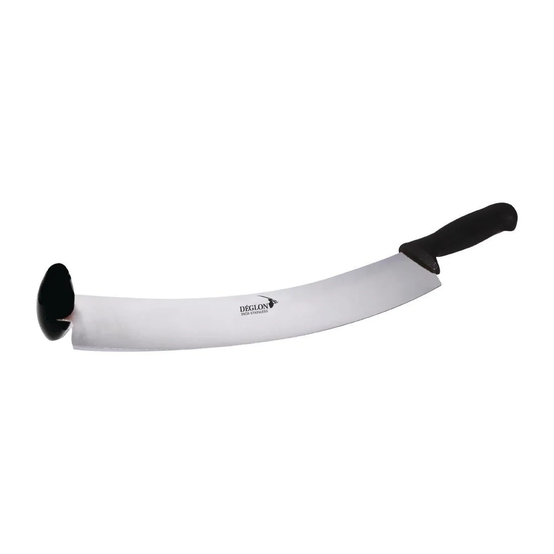 Faca de queijo holandês de 2 mãos lâmina curva 38 cm