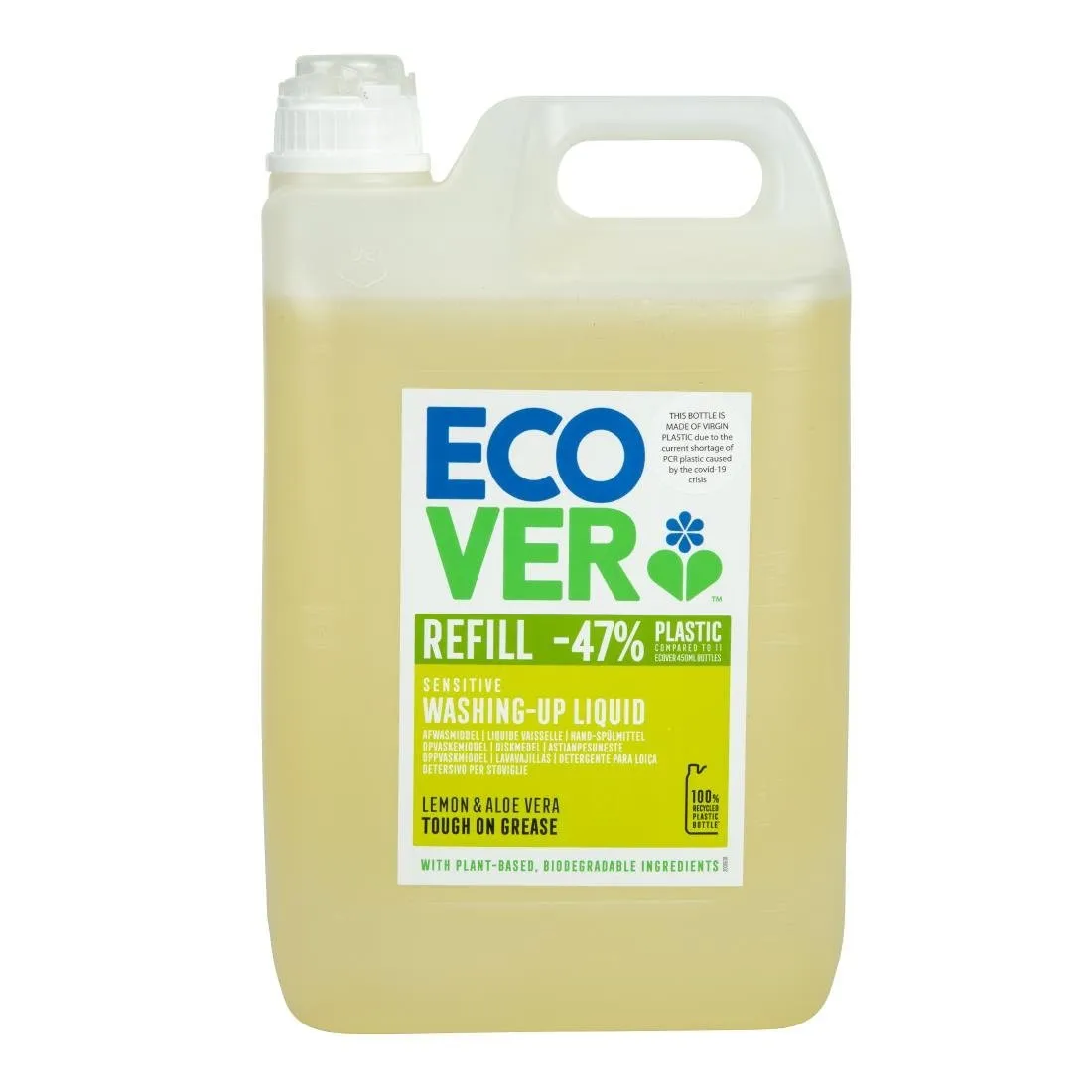 Detergente Concentrado de Limão e Aloe Vera Ecover 5 L