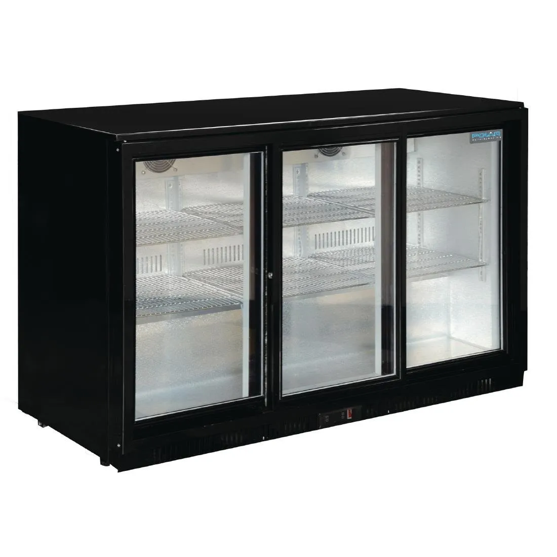Bar Traseiro Refrigerado - 3 Portas de Vidro Deslizantes - 330 L