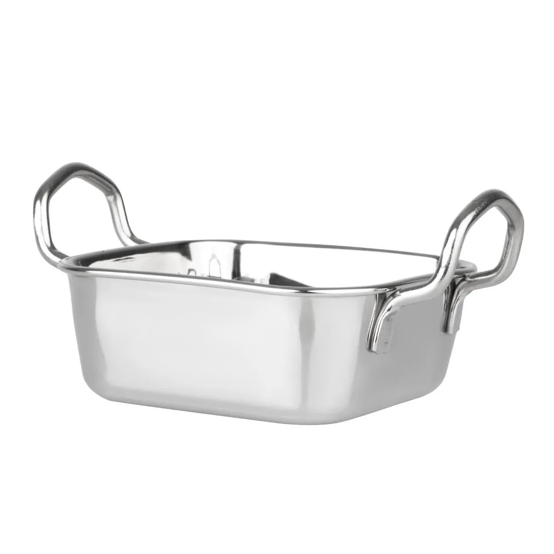 Prato de Apresentação em Inox Quadrado - 115 x 115 mm