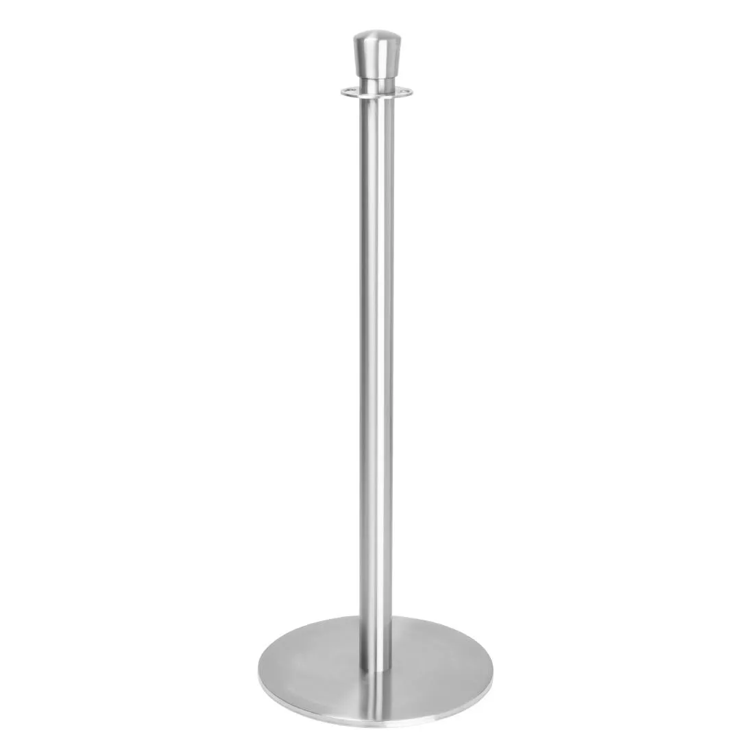 Poteau de Acolhimento Base Placa Inox Escovado - Lote de 2