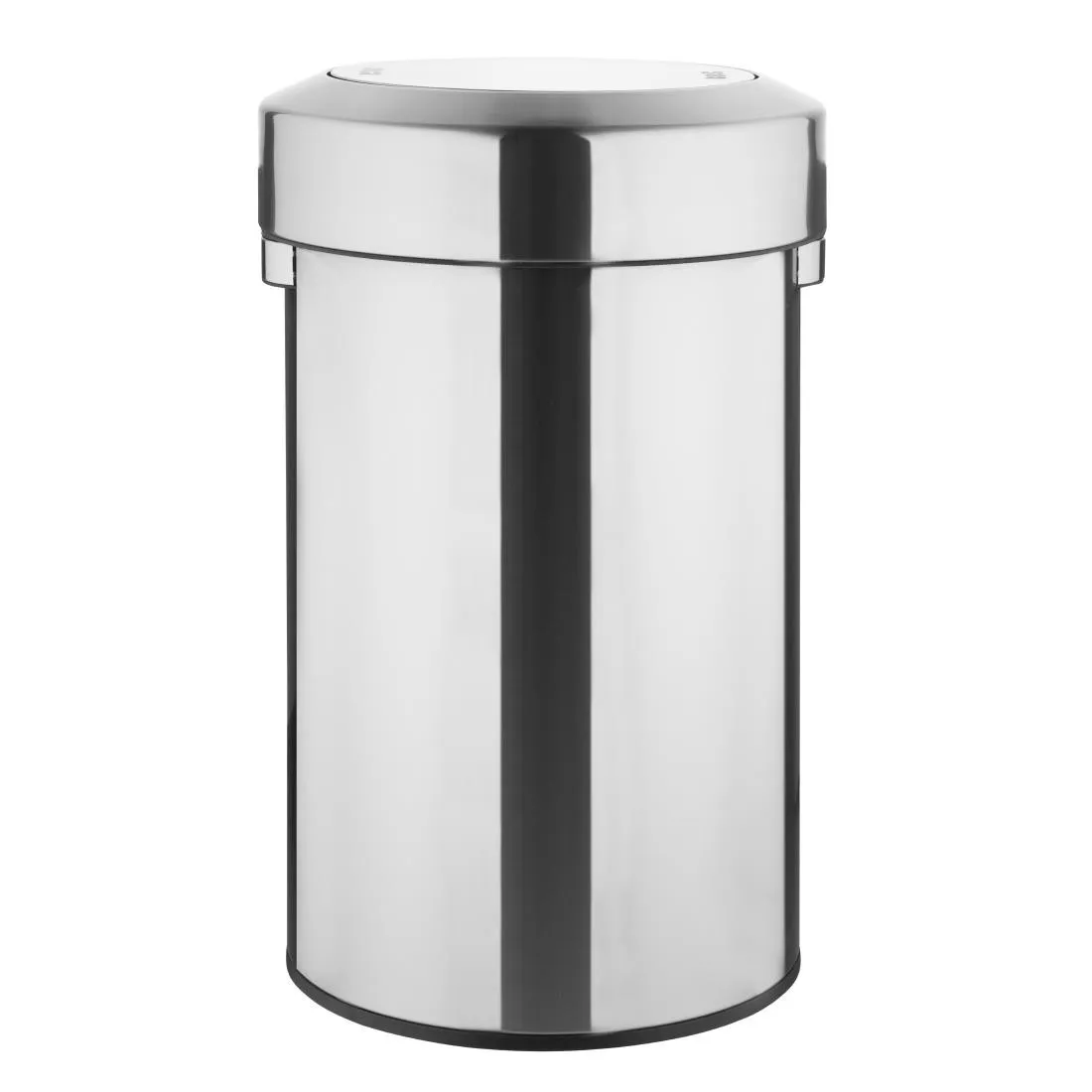 Lixeira de Aço Escovado com Tampa Basculante - 70 L