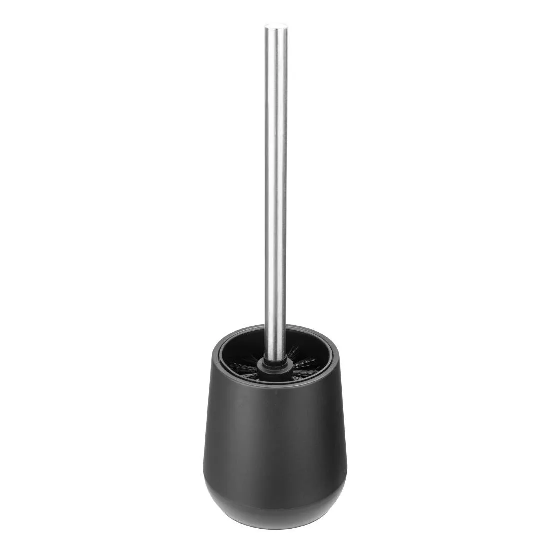 Escova e Suporte para WC Preto