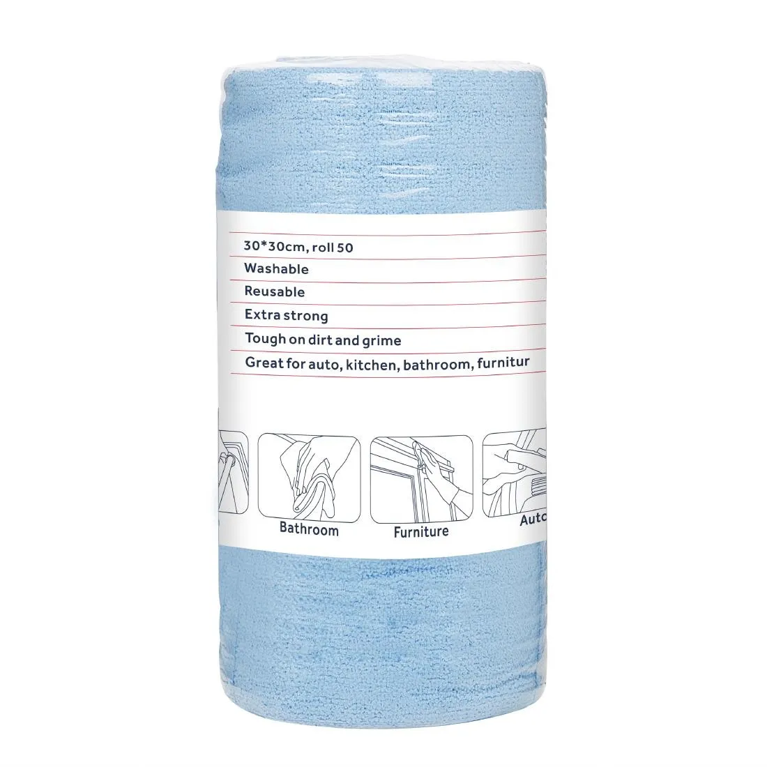 Pano de Microfibra Azul - 300 x 300 mm - 50 Folhas