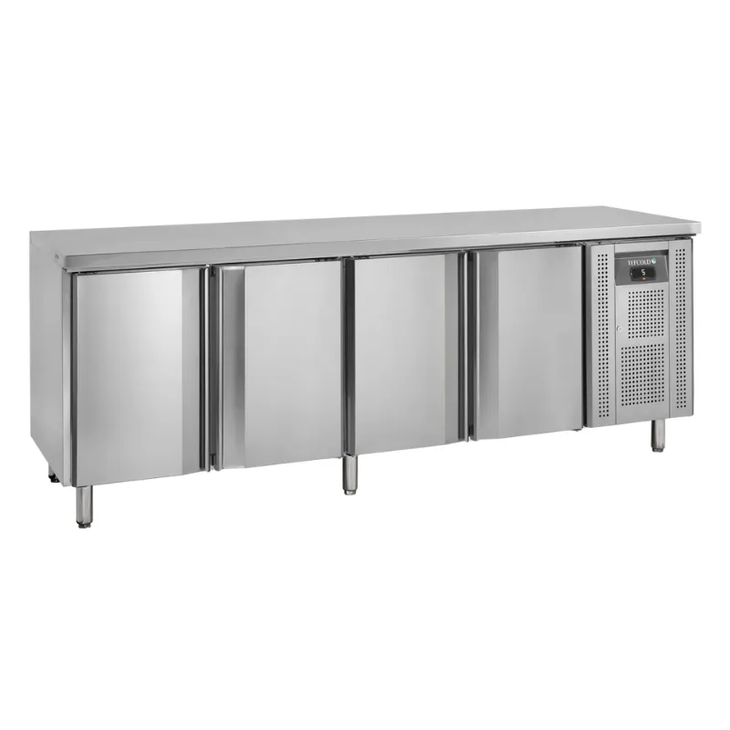 Mesa Refrigerada em Inox - 4 Portas - GN 1/1