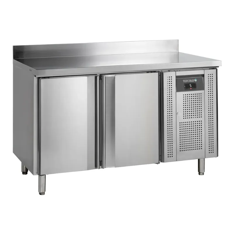 Mesa Refrigerada em Inox com Backsplash - 2 Portas - GN 1/1