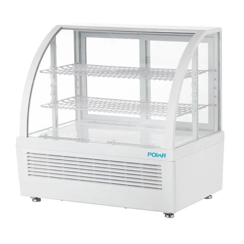 Vitrine Refrigerada de Balcão Branca - 2 Prateleiras - 100 L