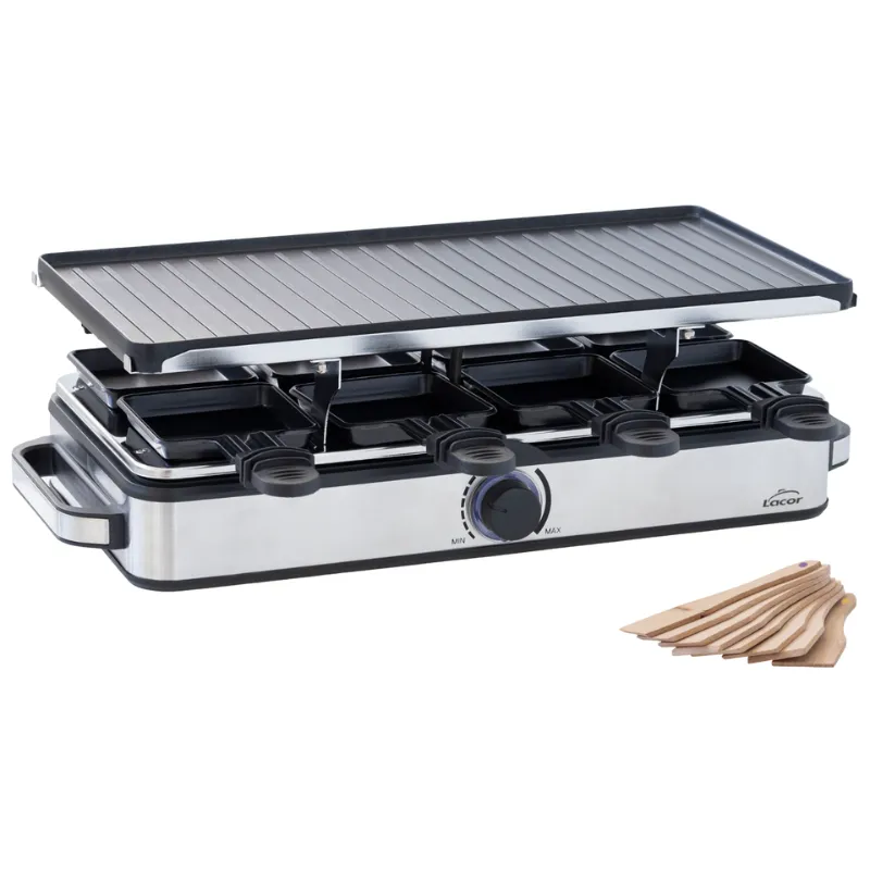 Aparelho de Raclette e Grelhador - 8 Caçarolas