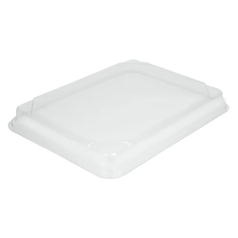 Tampas PET para Bandejas de Refeição Recicláveis 263 x 201 mm - Lote de 90