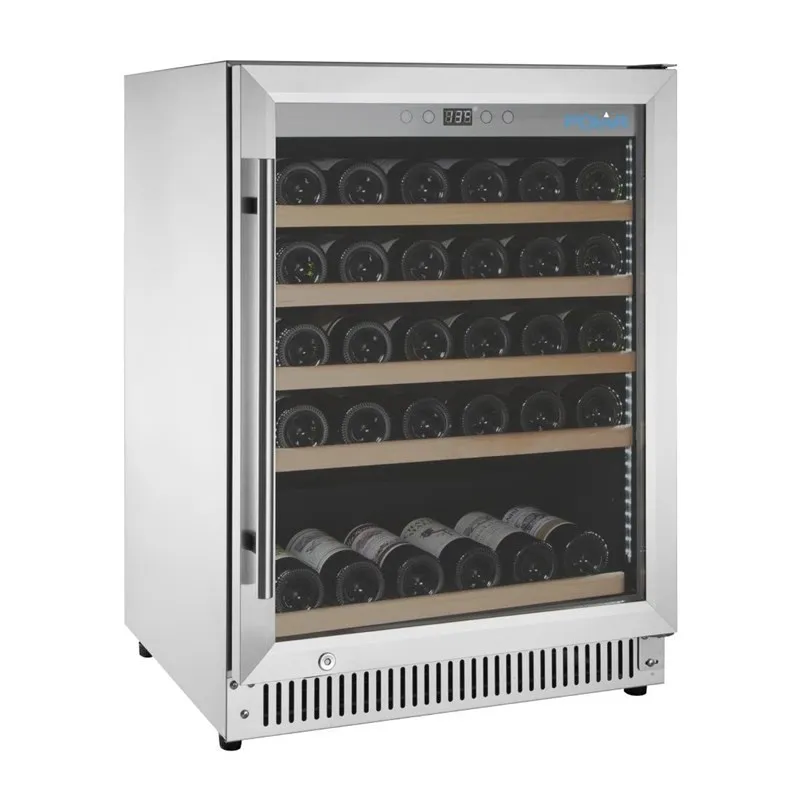 Refrigerador de Vinho Sob Bancada em Aço Inox - 118 L
