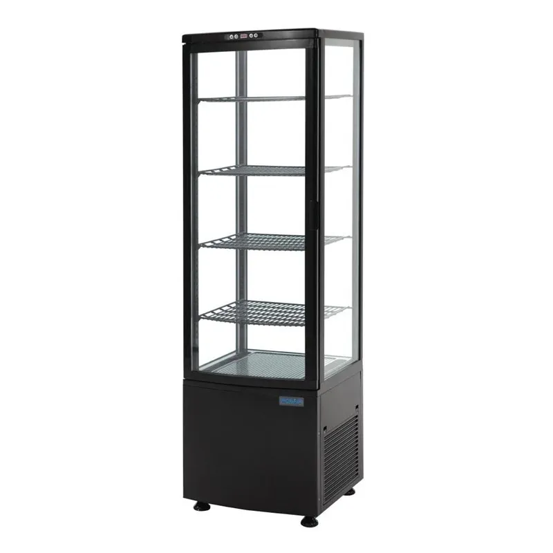 Vitrine Refrigerada - Porta Curva - Série Preto C 235 L