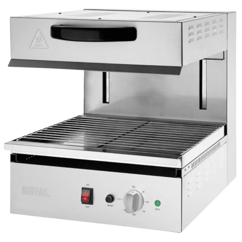Placa de Cozinha e Grelhador Salamandra - Altura Ajustável - 2800 W