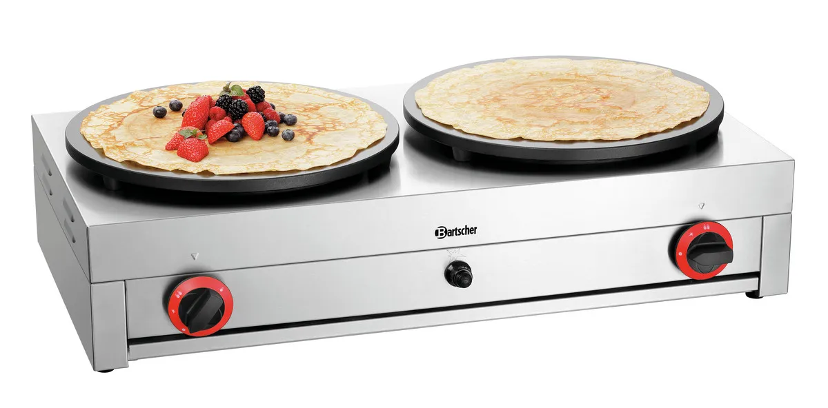 Crepeira a Gás Dupla - Ø 40 cm