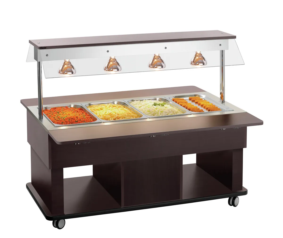 Carro Buffet Quente Infantil - 4 x GN 1/1