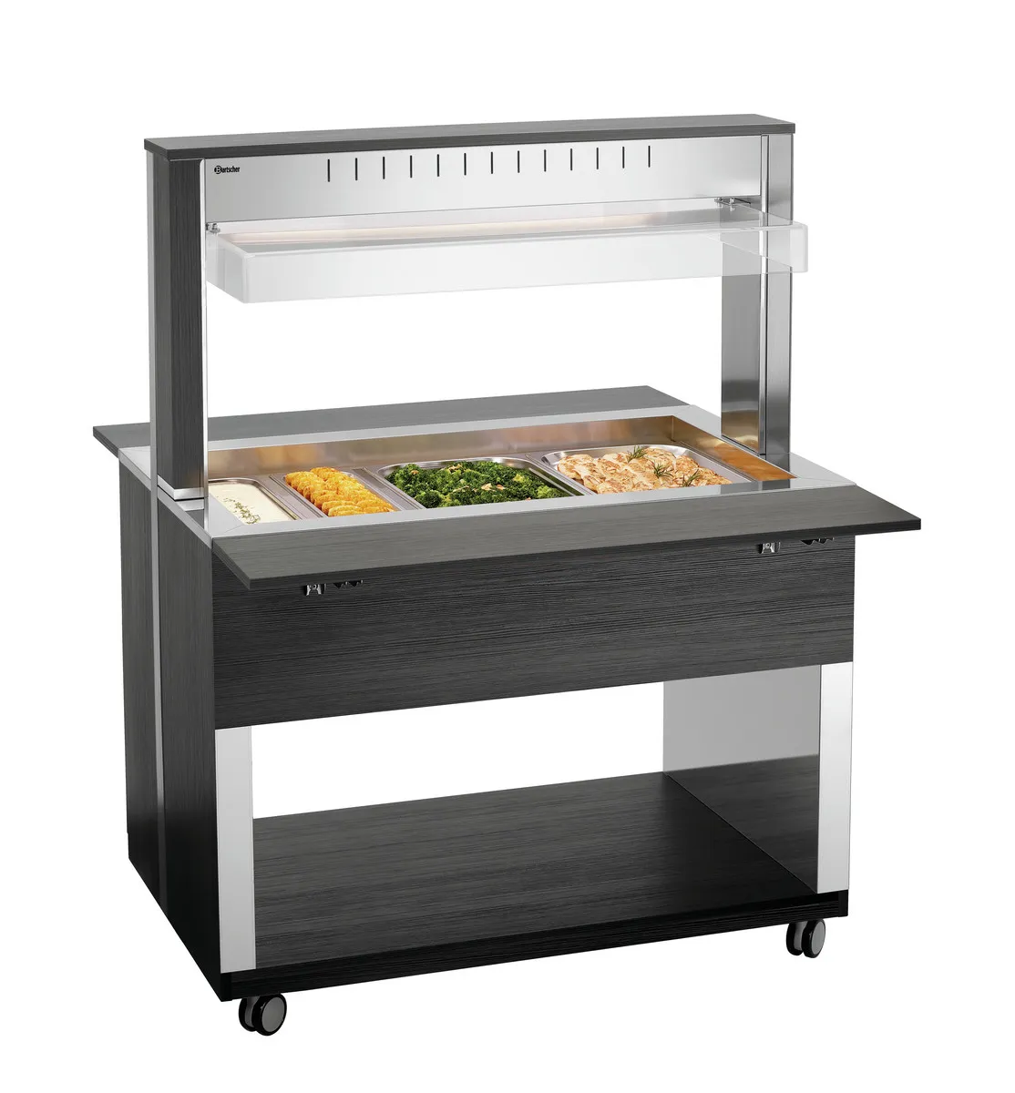 Carro de Buffet Quente - 3 x GN 1/1