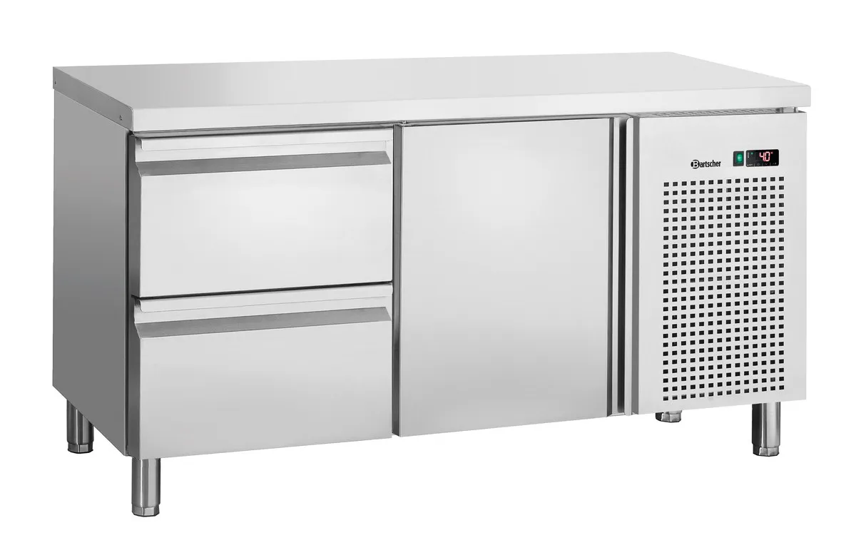 Mesa Refrigerada Positiva 1 Porta e 2 Gavetas GN 1/1