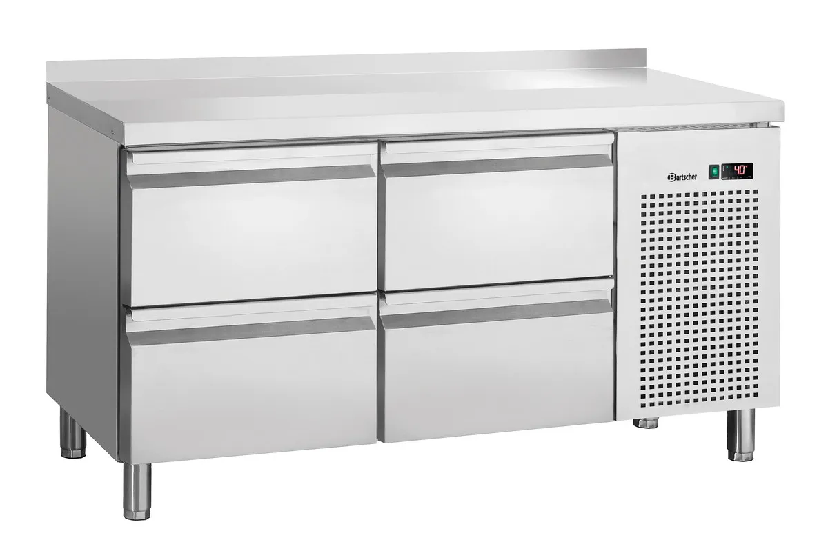 Mesa Refrigerada Positiva 4 Gavetas GN 1/1 com Backsplash