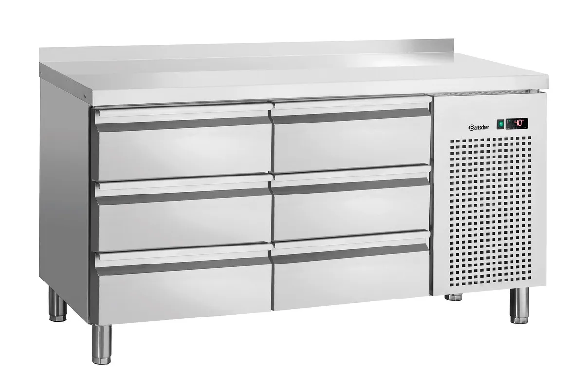 Mesa Refrigerada Positiva 6 Gavetas GN 1/1 com Backsplash