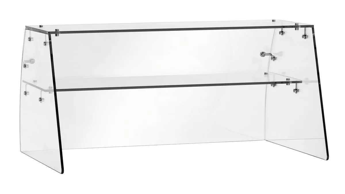 Vitrine de Vidro para Saladette Refrigerada com 2 Portas